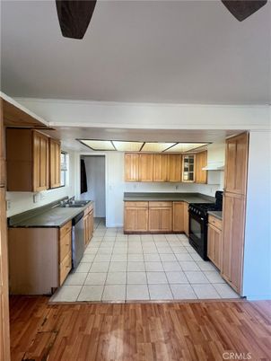 Interior, Kitchen, Wood Texture Flooring