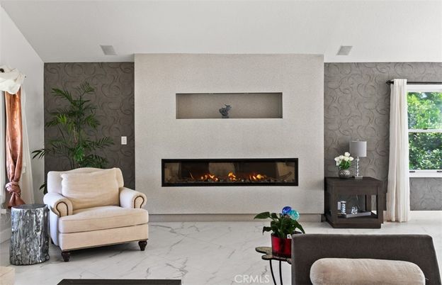Fireplace, Interior, Living room, Marble