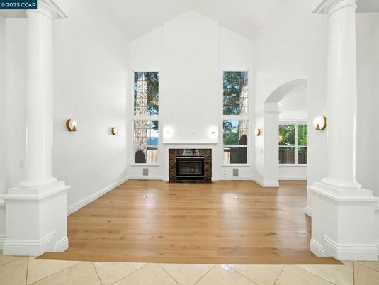 Fireplace, Interior, Wood Texture Flooring