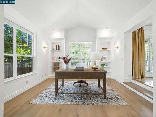 Home Office, Interior, Wood Texture Flooring