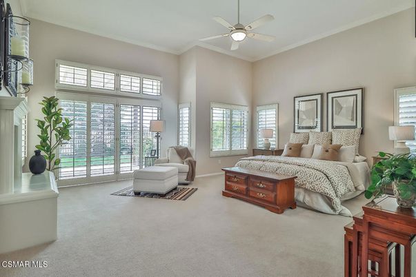 Bedroom, Fireplace, Interior