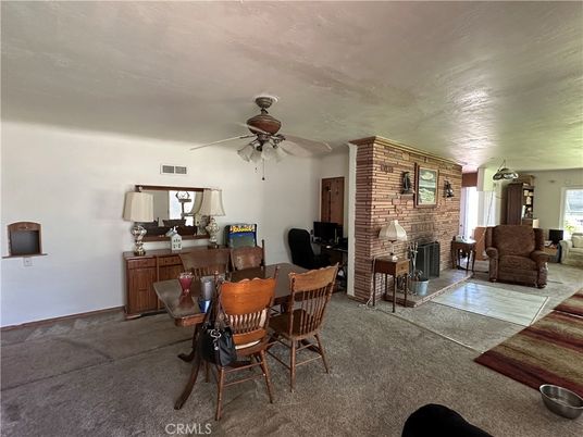 Dining room, Fireplace, Interior, Living room, Stone Walls