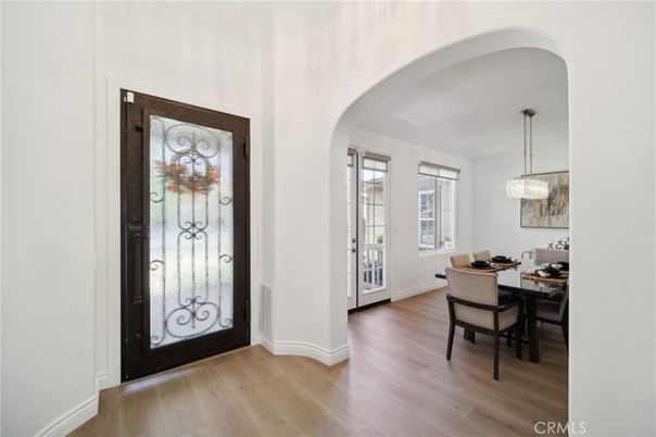Chandelier, Dining room, Interior, Pendant Lights, Wood Texture Flooring