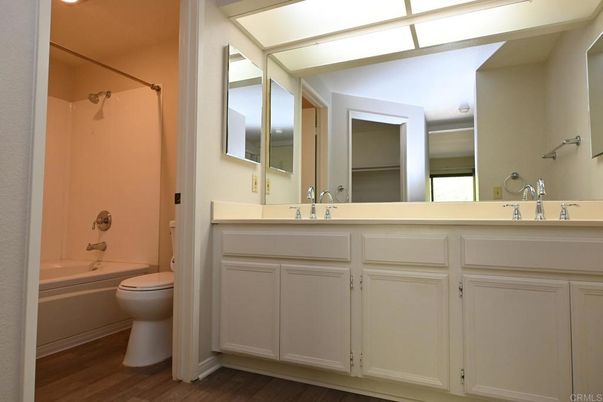 Bathroom, Dual Sink Vanities, Interior, Wood Texture Flooring