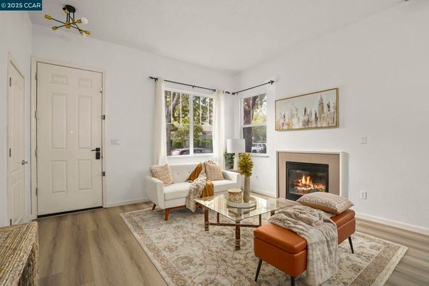 Fireplace, Interior, Living room, Wood Texture Flooring
