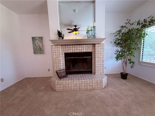 Empty room, Fireplace, Interior