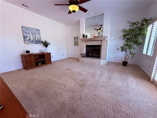 Empty room, Fireplace, Interior