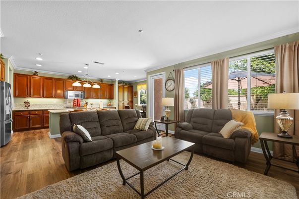 Interior, Kitchen, Living room, Pendant Lights, Recessed Lighting, Stainless Steel Appliances, Wood Texture Flooring