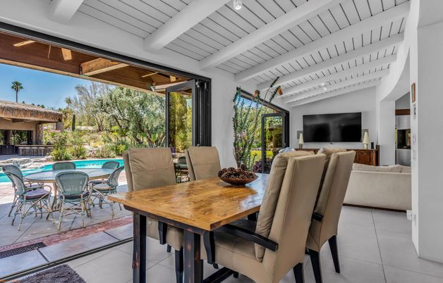 Dining room, Interior, Living room, Pool