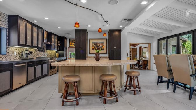 Interior, Kitchen, Pendant Lights, Recessed Lighting