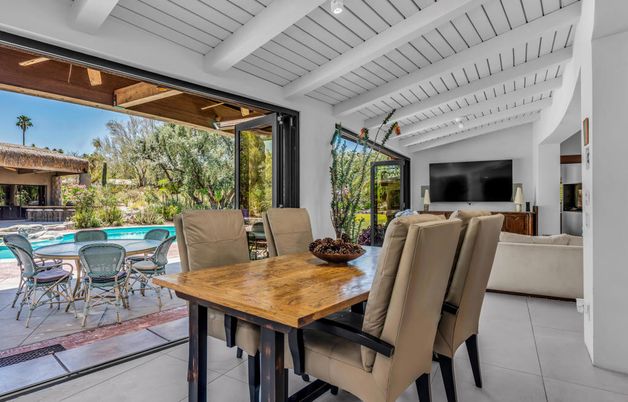 Dining room, Interior, Living room, Pool