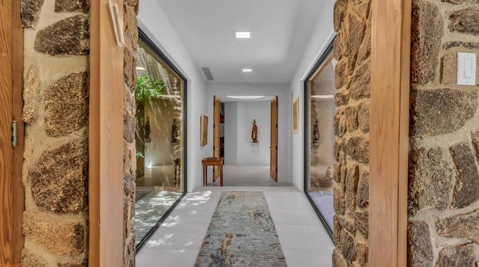 Interior, Recessed Lighting, Stone Walls