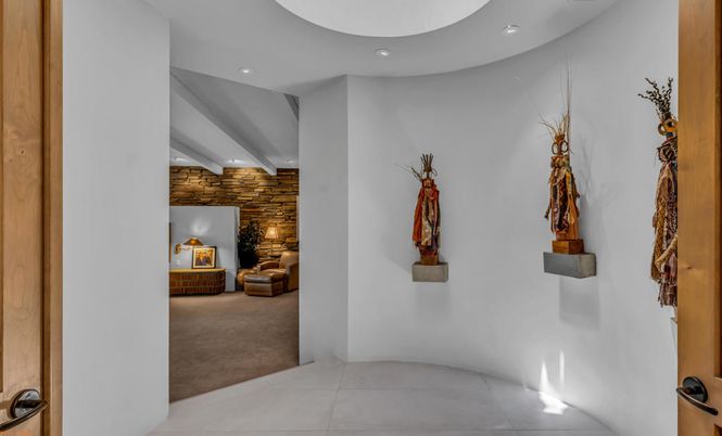 Interior, Recessed Lighting, Stone Walls