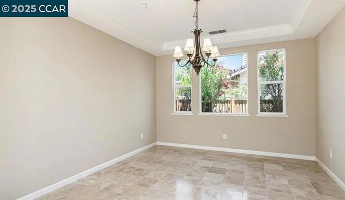 Chandelier, Empty room, Interior