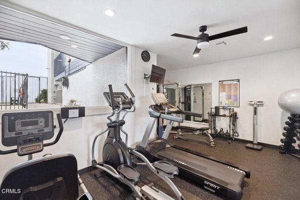Fitness Equipment, Interior, Recessed Lighting