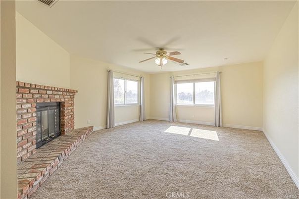 Empty room, Fireplace, Interior