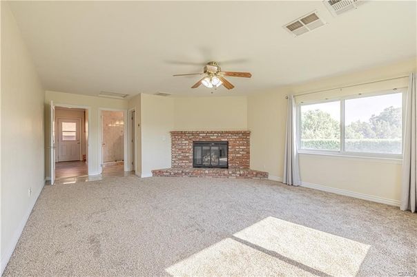 Empty room, Fireplace, Interior