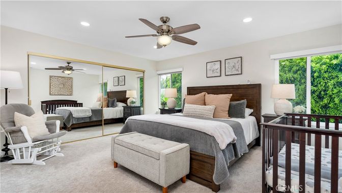 Bedroom, Interior, Recessed Lighting