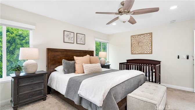 Bedroom, Interior, Recessed Lighting