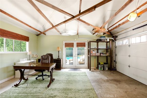 Home Office, Interior, Wooden Beams