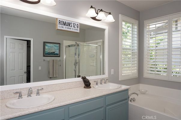 Bathroom, Dual Sink Vanities, Glass Shower, Interior