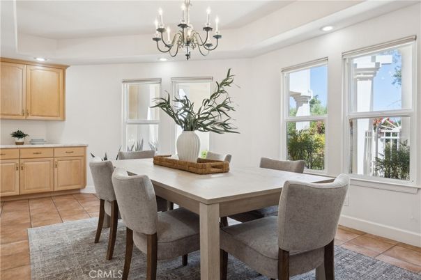 Chandelier, Dining room, Interior, Recessed Lighting