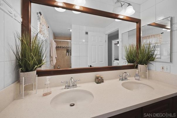 Bathroom, Dual Sink Vanities, Glass Shower, Interior
