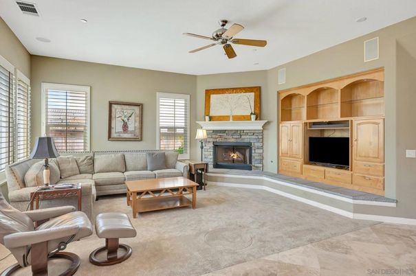 Fireplace, Interior, Living room, Recessed Lighting