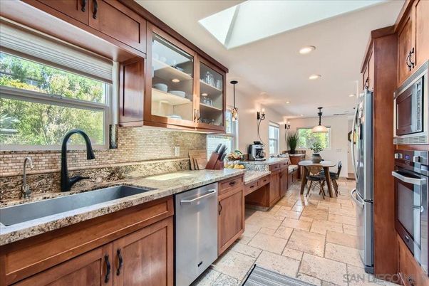 Dining room, Interior, Kitchen, Pendant Lights, Recessed Lighting, Stainless Steel Appliances