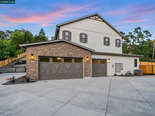 Attached, Exterior, Facade, Brick Facade, Farmhouse