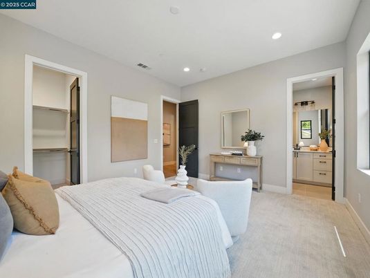 Bedroom, Interior, Recessed Lighting