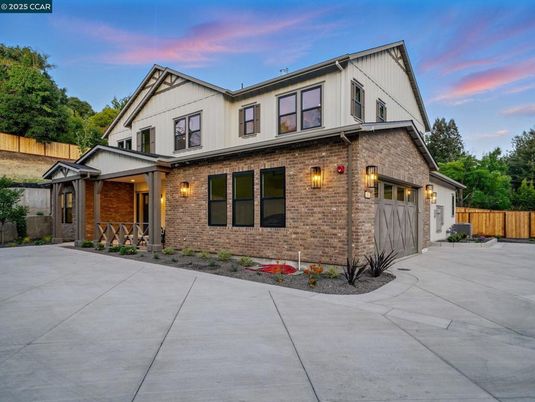 Attached, Exterior, Facade, Brick Facade, Farmhouse