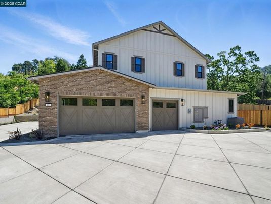 Attached, Exterior, Facade, Brick Facade, Farmhouse