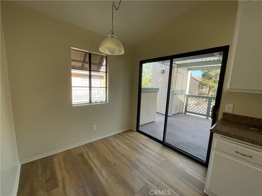 Empty room, Interior, Pendant Lights, Wood Texture Flooring