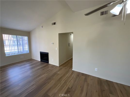 Empty room, Fireplace, Interior, Wood Texture Flooring