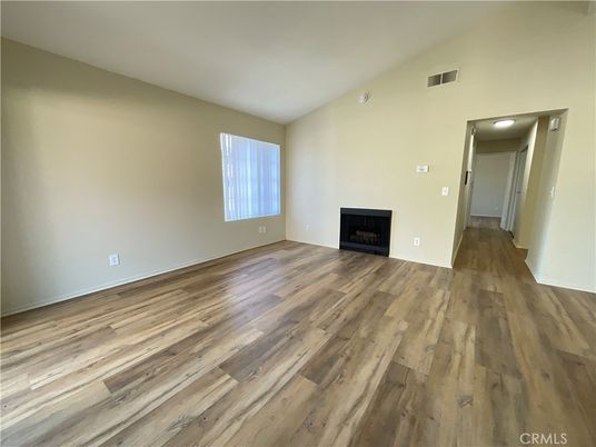 Empty room, Fireplace, Interior, Wood Texture Flooring
