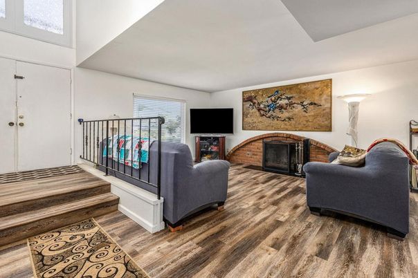 Fireplace, Interior, Living room, Wood Texture Flooring