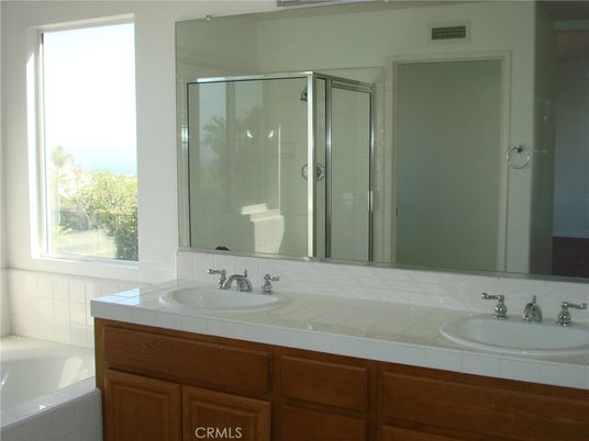 Bathroom, Dual Sink Vanities, Glass Shower, Interior, Tile Countertops