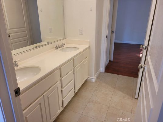 Bathroom, Dual Sink Vanities, Interior, Wood Texture Flooring