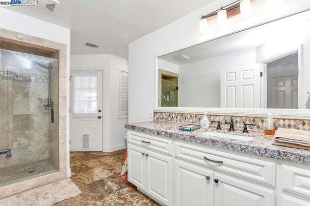 Bathroom, Dual Sink Vanities, Glass Shower, Interior