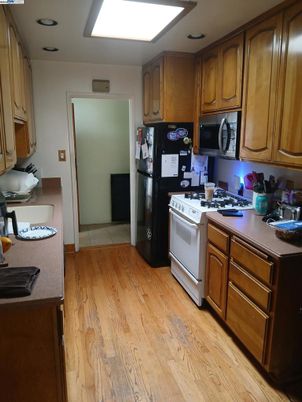 Interior, Kitchen, Wood Texture Flooring