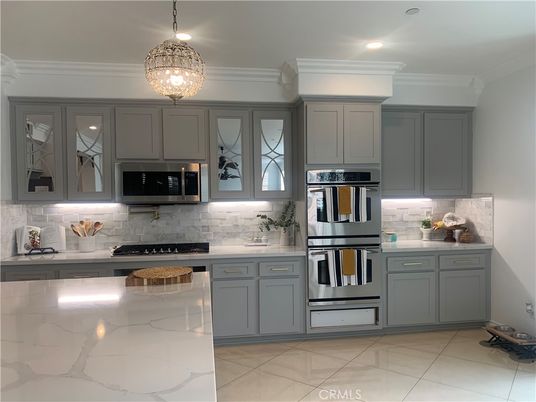 Interior, Kitchen, Recessed Lighting, Stainless Steel Appliances