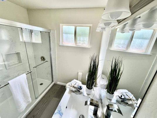 Bathroom, Glass Shower, Interior, Marble Walls