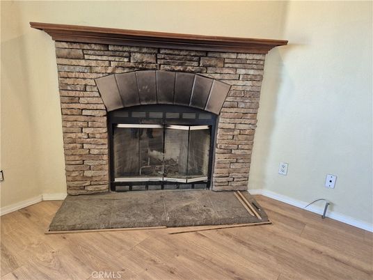 Fireplace, Interior, Wood Texture Flooring