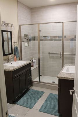 Bathroom, Dual Sink Vanities, Glass Shower, Interior