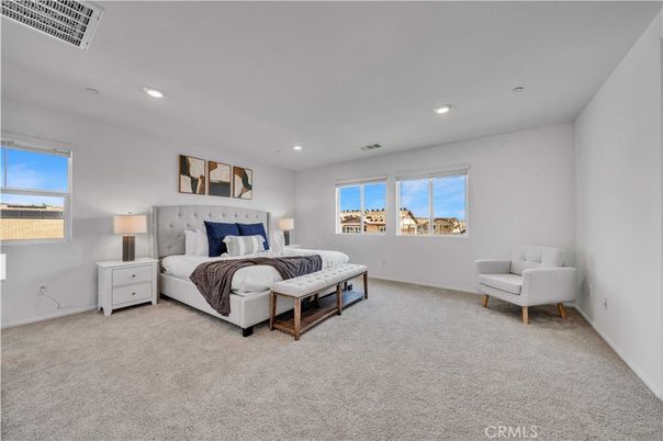 Bedroom, Interior, Recessed Lighting