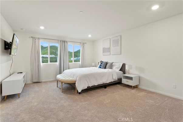 Bedroom, Interior, Recessed Lighting