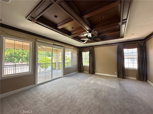 Empty room, Interior, Recessed Lighting, Wooden Beams, Wooden Ceilings