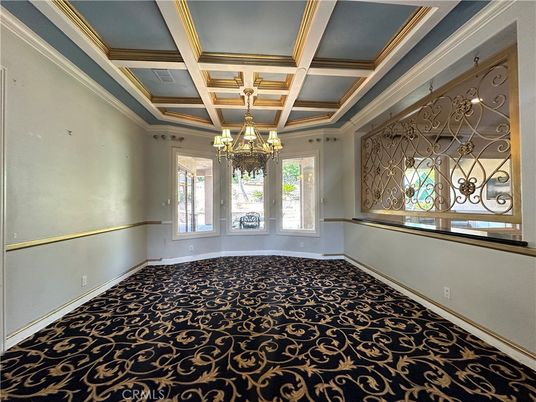 Chandelier, Empty room, Interior