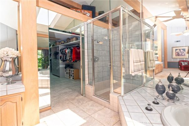 Bathroom, Glass Shower, Interior, Tile Countertops